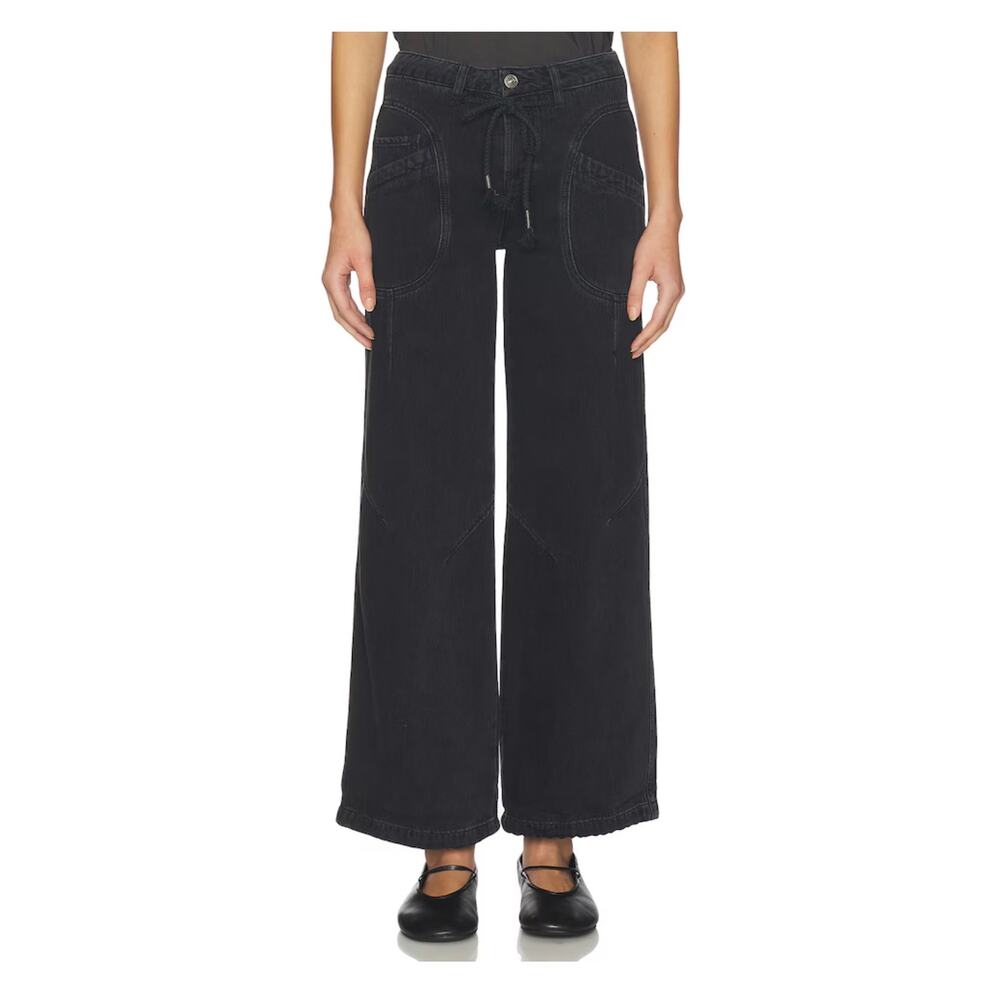 Free People Love Language Pull-On Jeans - Stylish & Comfy Size 30 - Picture 2 of 6